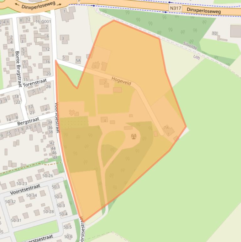 Kaart van postcodegebied 7071PL.