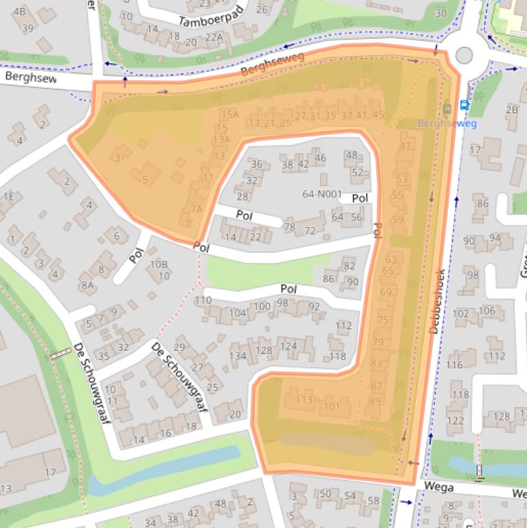 Kaart van postcodegebied 7071PM.