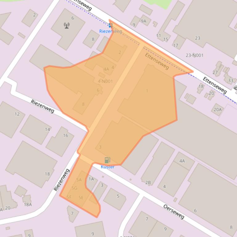 Kaart van postcodegebied 7071PR.