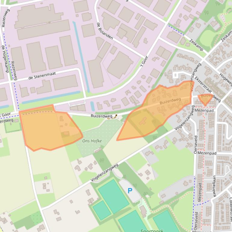 Kaart van postcodegebied 7071PS.