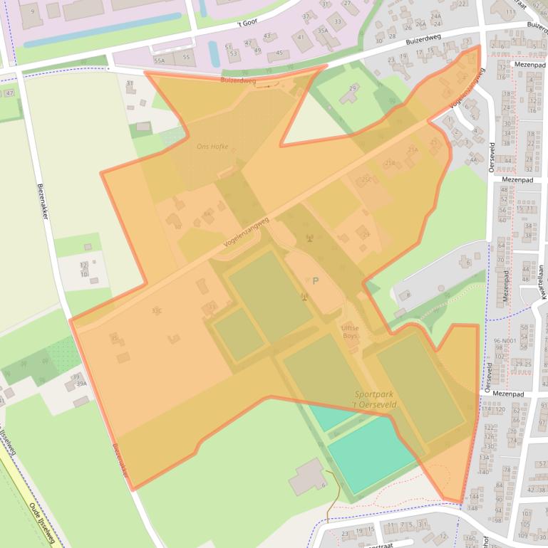 Kaart van postcodegebied 7071PT.