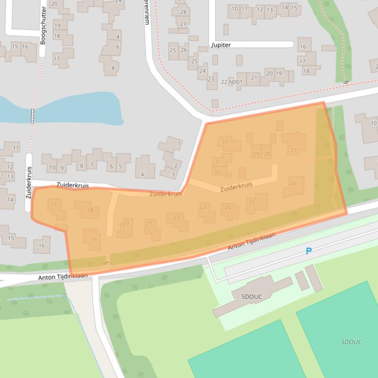 Kaart van postcodegebied 7071TA.