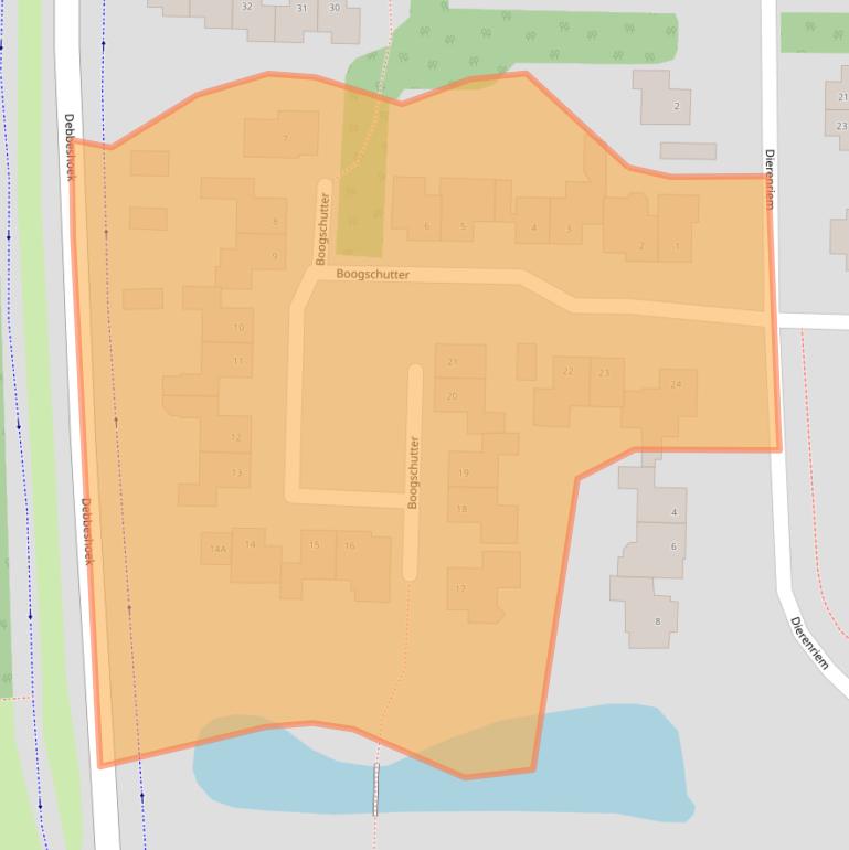 Kaart van postcodegebied 7071TD.