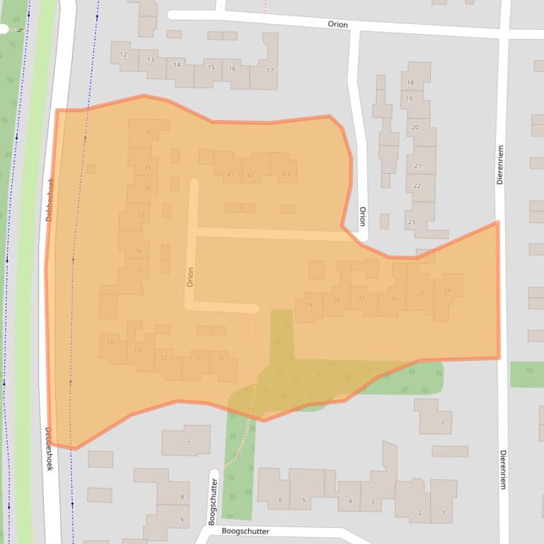 Kaart van postcodegebied 7071TE.