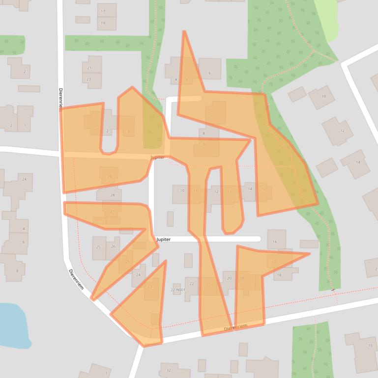 Kaart van postcodegebied 7071TN.