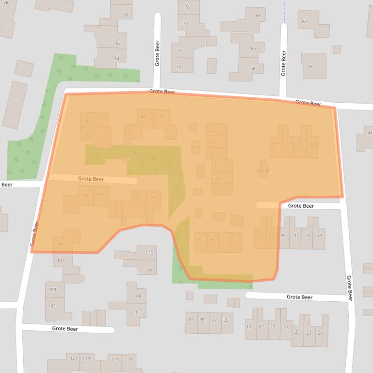 Kaart van postcodegebied 7071TX.