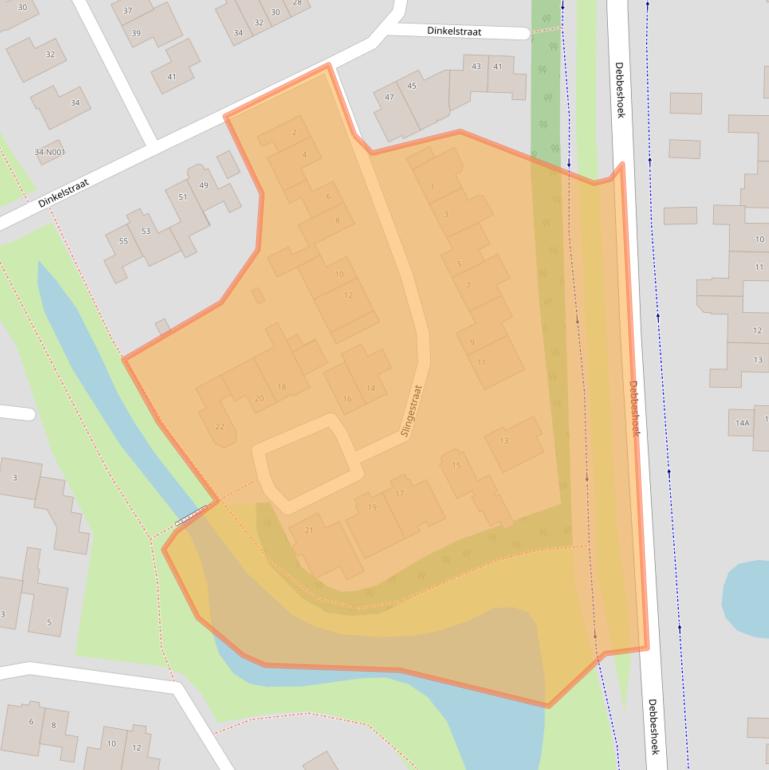 Kaart van postcodegebied 7071VA.