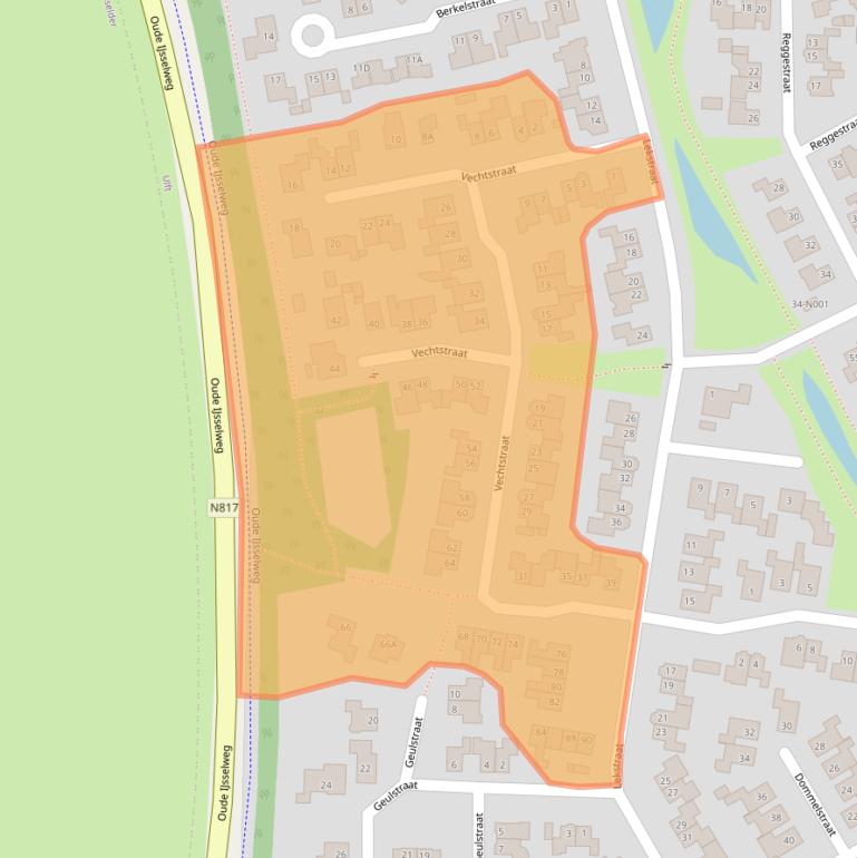 Kaart van postcodegebied 7071VC.