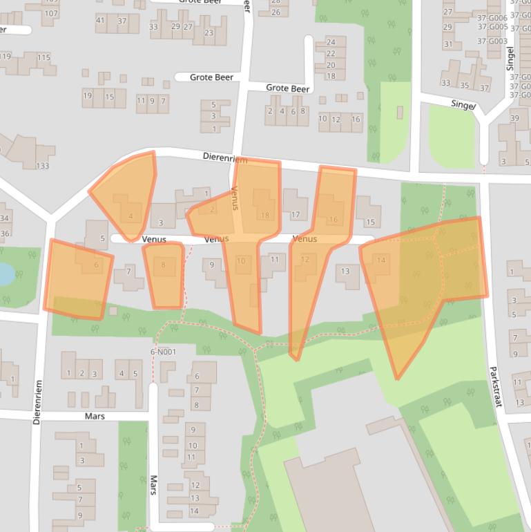 Kaart van postcodegebied 7071VD.