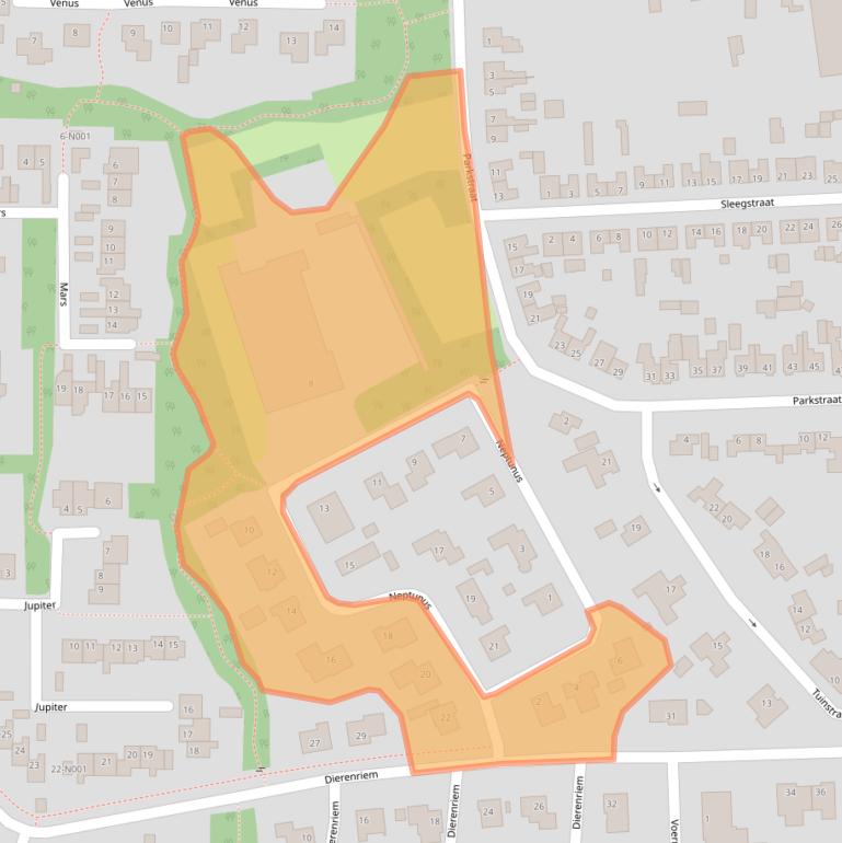 Kaart van postcodegebied 7071VG.