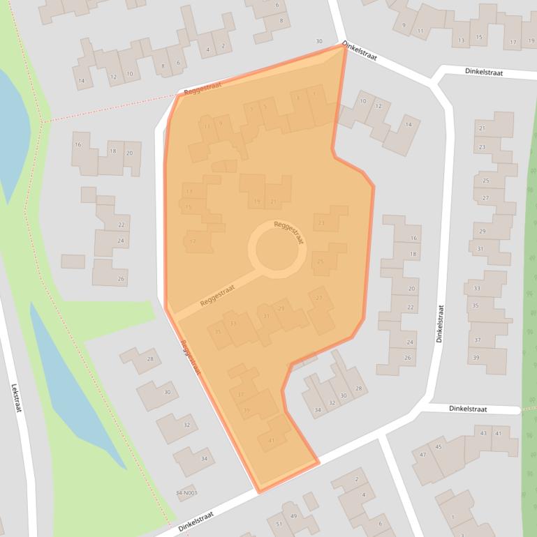 Kaart van postcodegebied 7071VK.