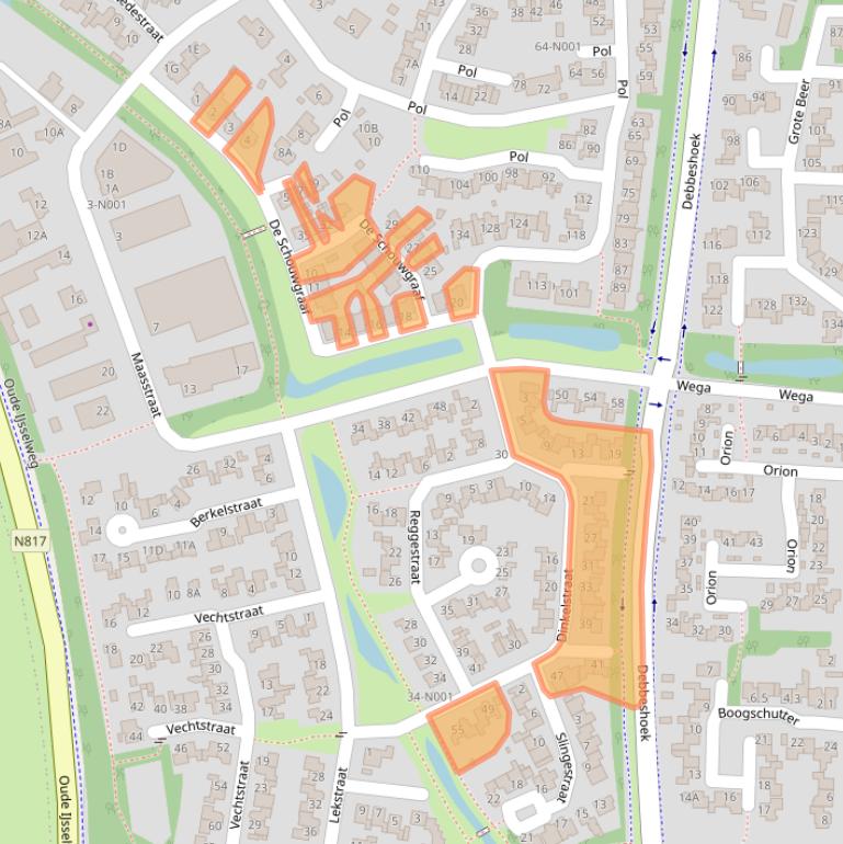 Kaart van postcodegebied 7071VM.