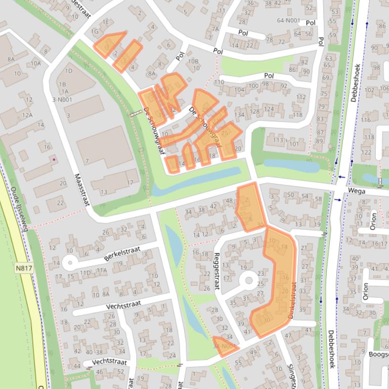 Kaart van postcodegebied 7071VN.