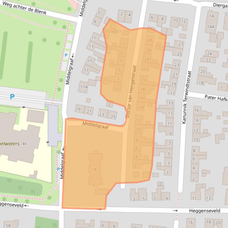 Kaart van postcodegebied 7071WS.