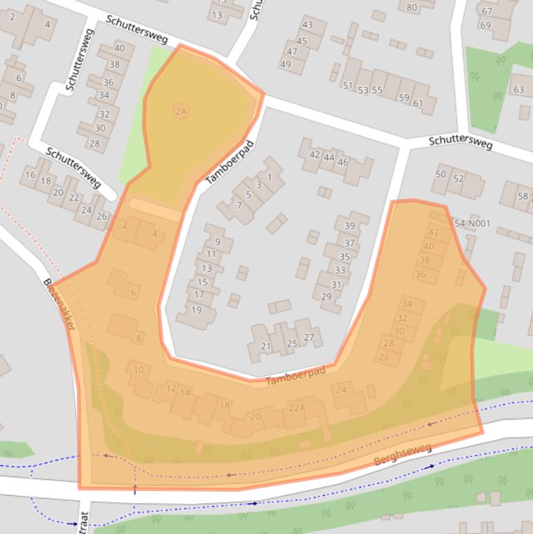 Kaart van postcodegebied 7071XA.