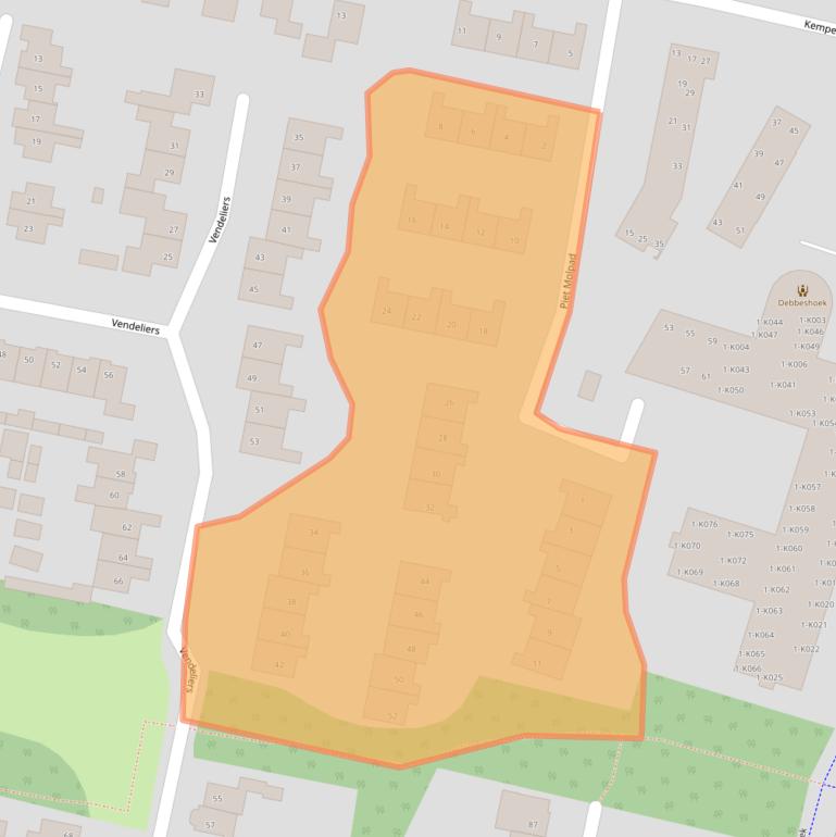 Kaart van postcodegebied 7071XG.