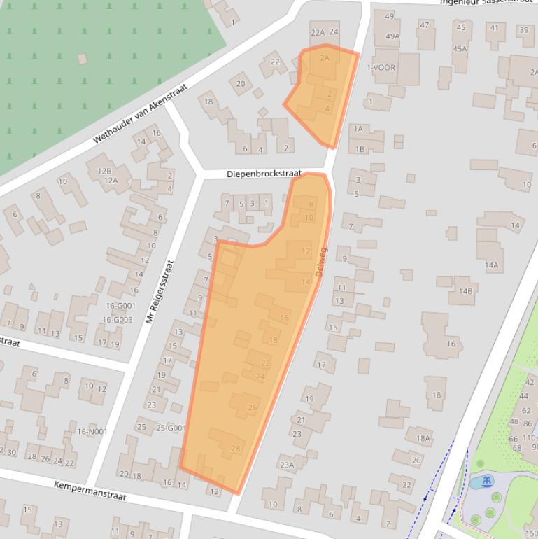 Kaart van postcodegebied 7071XP.