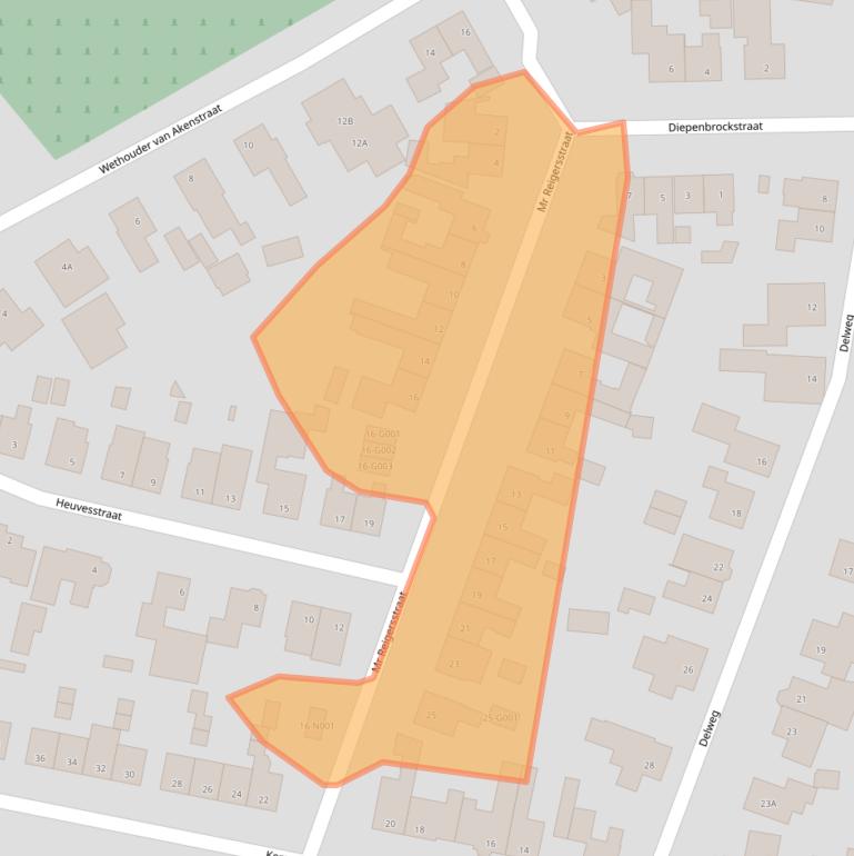 Kaart van postcodegebied 7071XS.