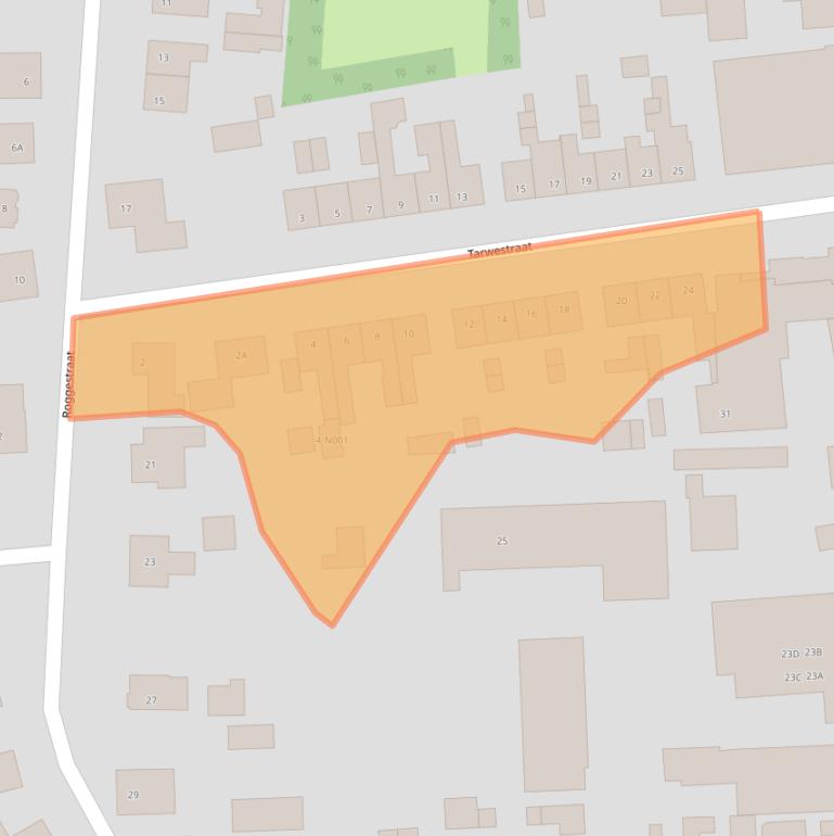 Kaart van postcodegebied 7071XZ.