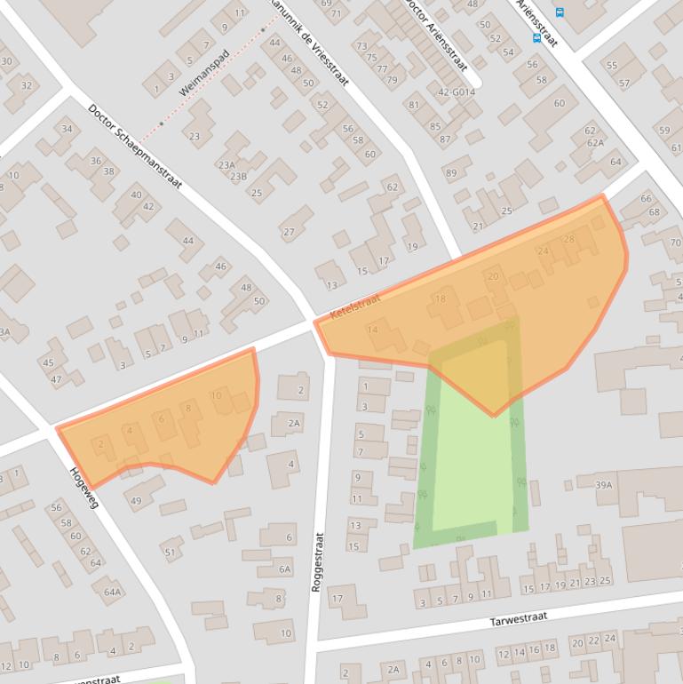 Kaart van postcodegebied 7071ZD.