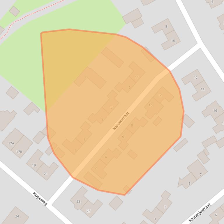 Kaart van postcodegebied 7071ZH.