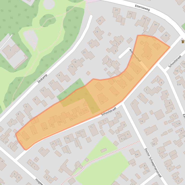 Kaart van postcodegebied 7071ZZ.