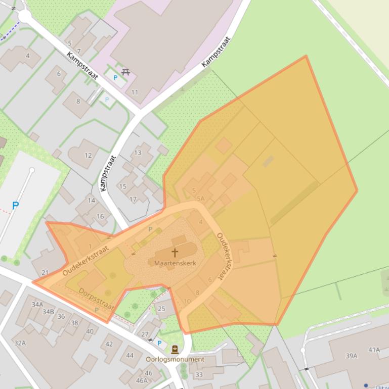 Kaart van postcodegebied 7075AB.
