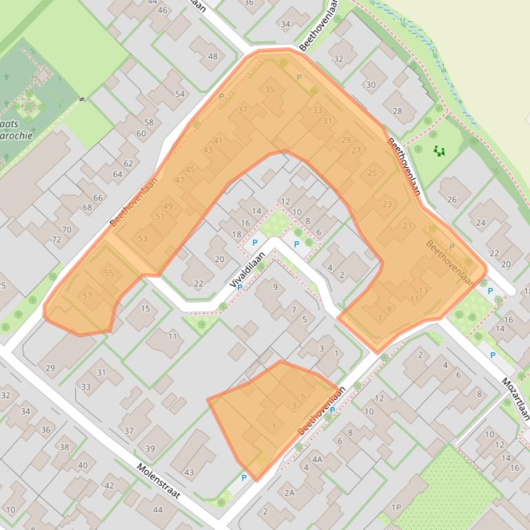 Kaart van postcodegebied 7075BD.