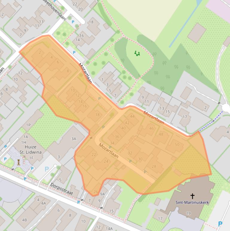 Kaart van postcodegebied 7075BG.