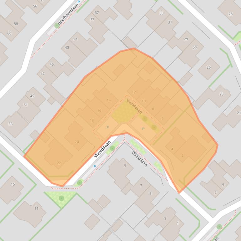 Kaart van postcodegebied 7075BK.