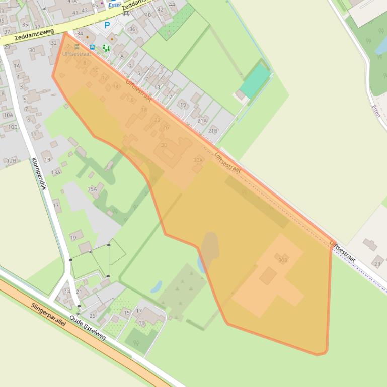 Kaart van postcodegebied 7075DD.