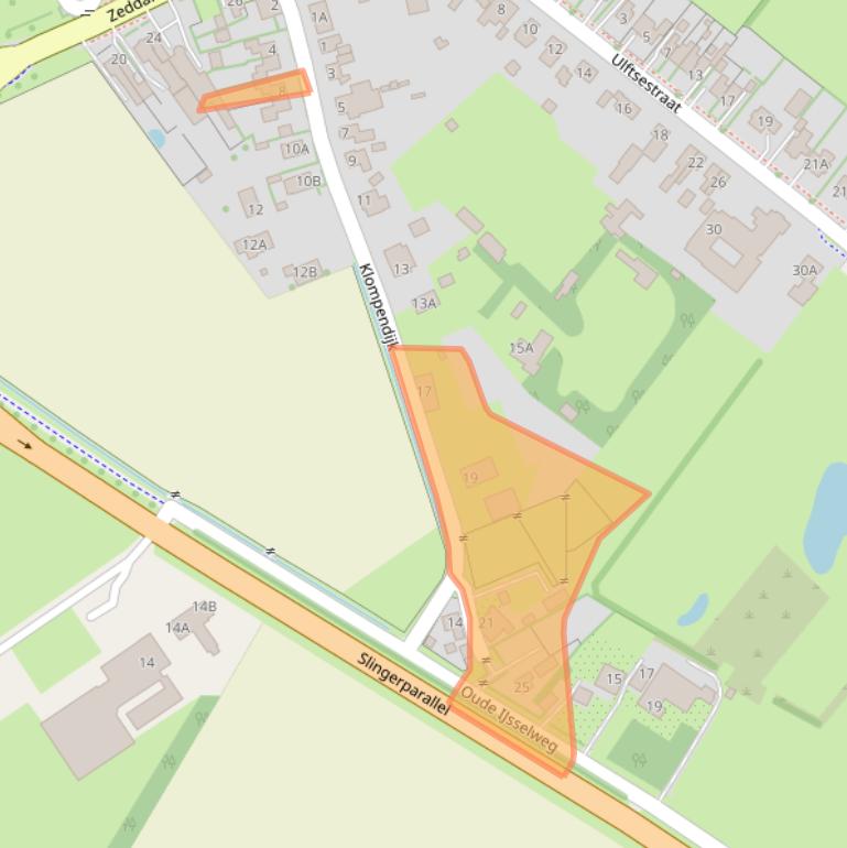 Kaart van postcodegebied 7075DH.