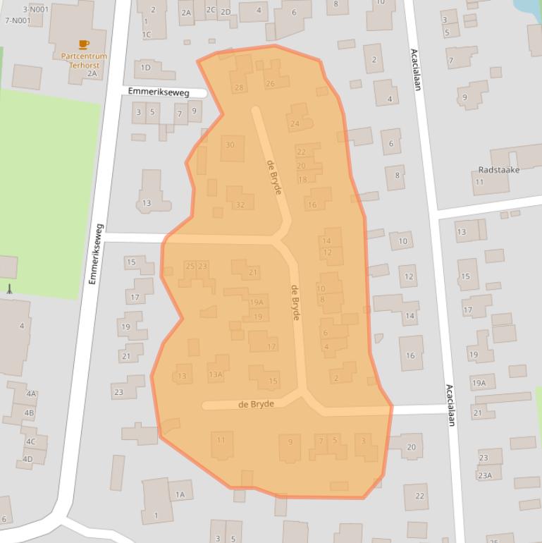 Kaart van postcodegebied 7077AX.