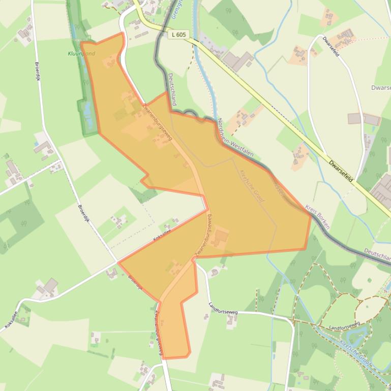 Kaart van postcodegebied 7078AA.