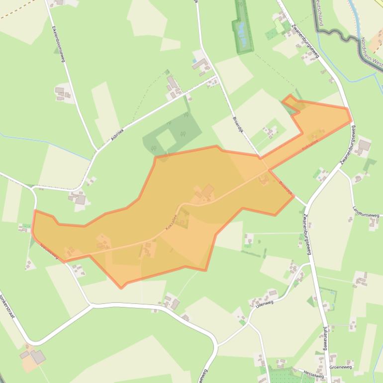 Kaart van postcodegebied 7078AB.