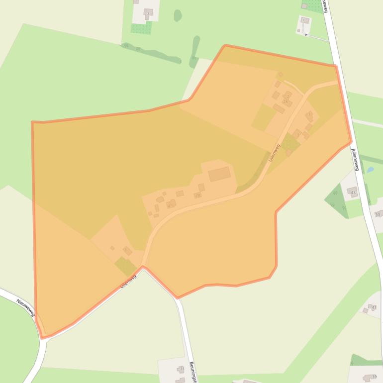 Kaart van postcodegebied 7078AN.