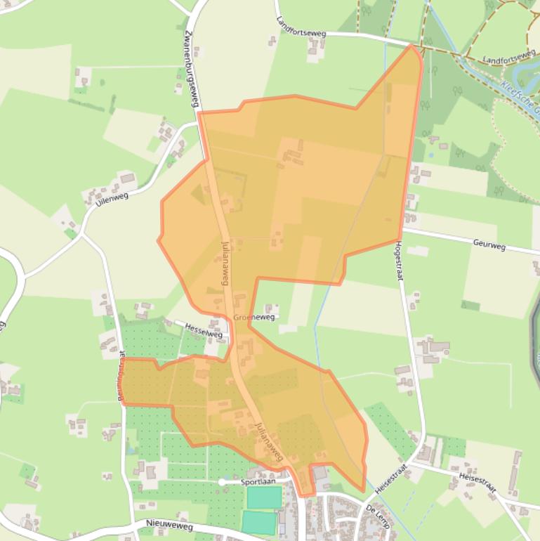 Kaart van postcodegebied 7078AR.