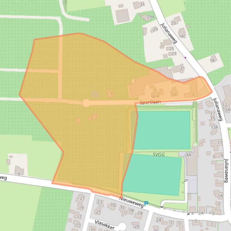 Kaart van postcodegebied 7078AV.