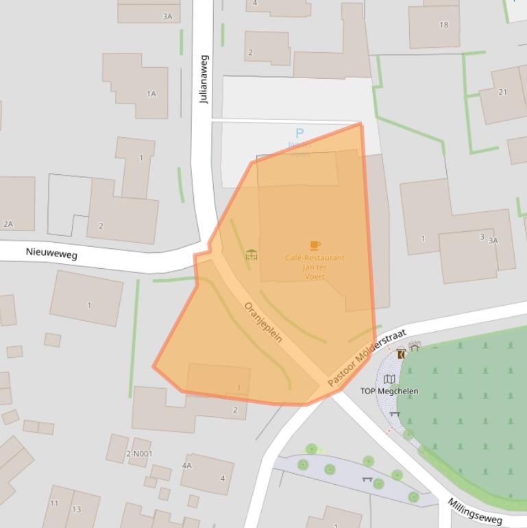 Kaart van postcodegebied 7078BC.