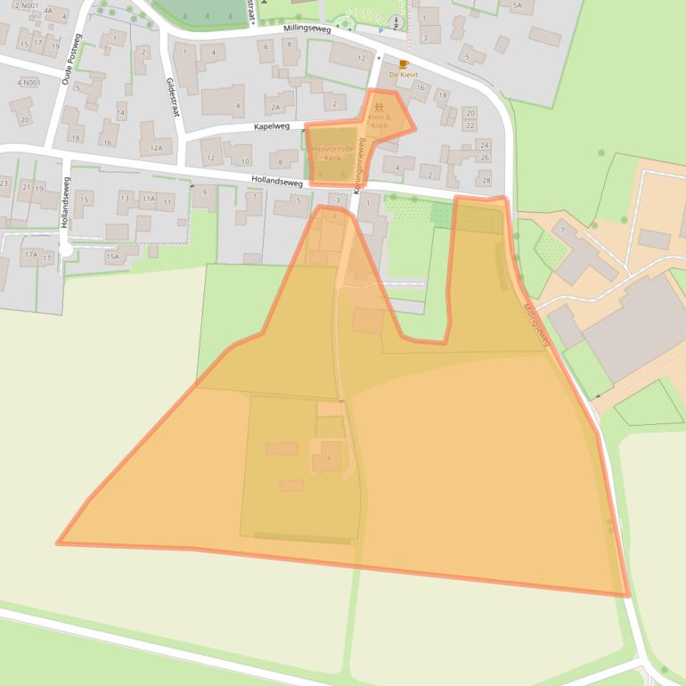 Kaart van postcodegebied 7078BH.