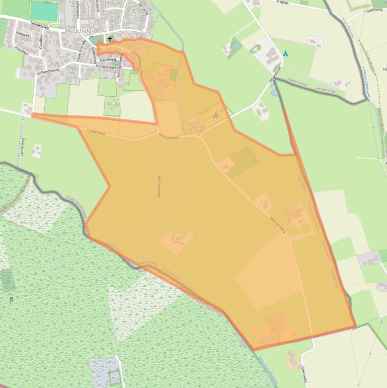 Kaart van postcodegebied 7078BL.