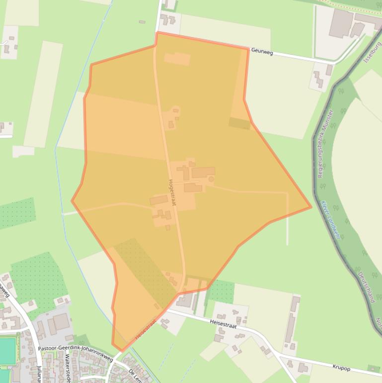 Kaart van postcodegebied 7078BP.