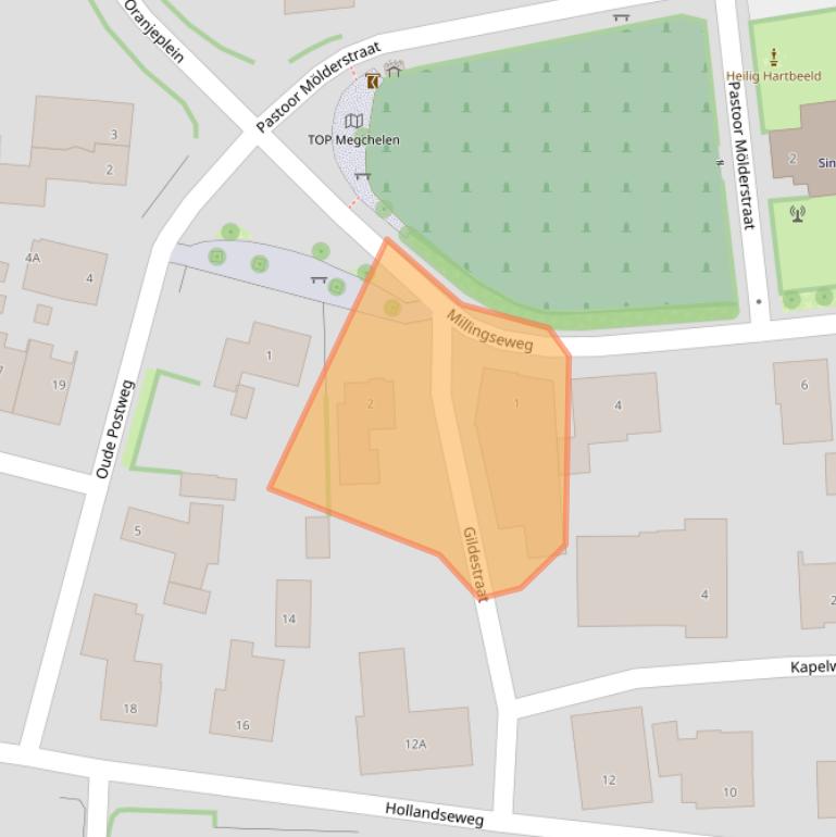 Kaart van postcodegebied 7078BV.