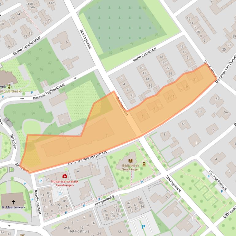 Kaart van postcodegebied 7081BD.