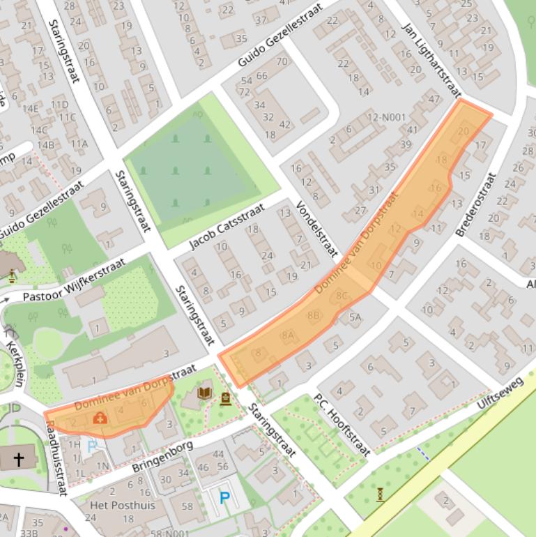 Kaart van postcodegebied 7081BG.