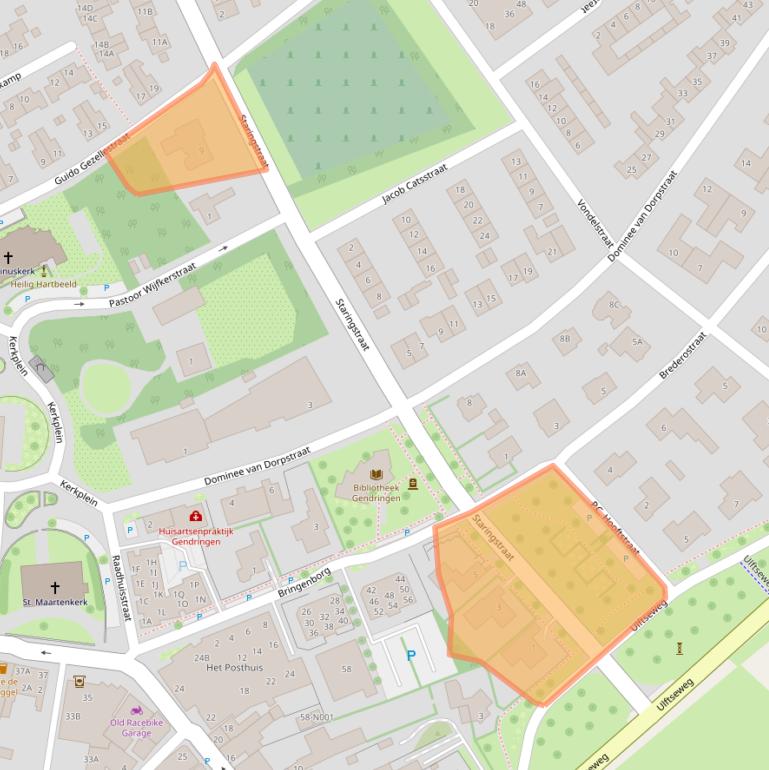 Kaart van postcodegebied 7081BM.