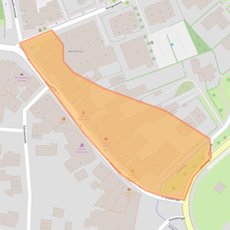 Kaart van postcodegebied 7081CE.