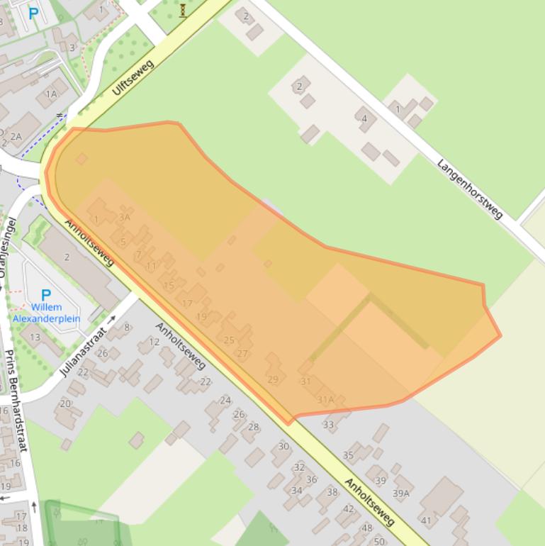 Kaart van postcodegebied 7081CJ.