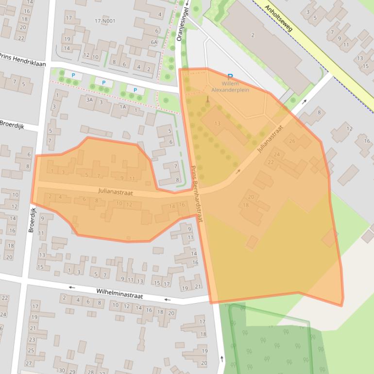 Kaart van postcodegebied 7081CR.