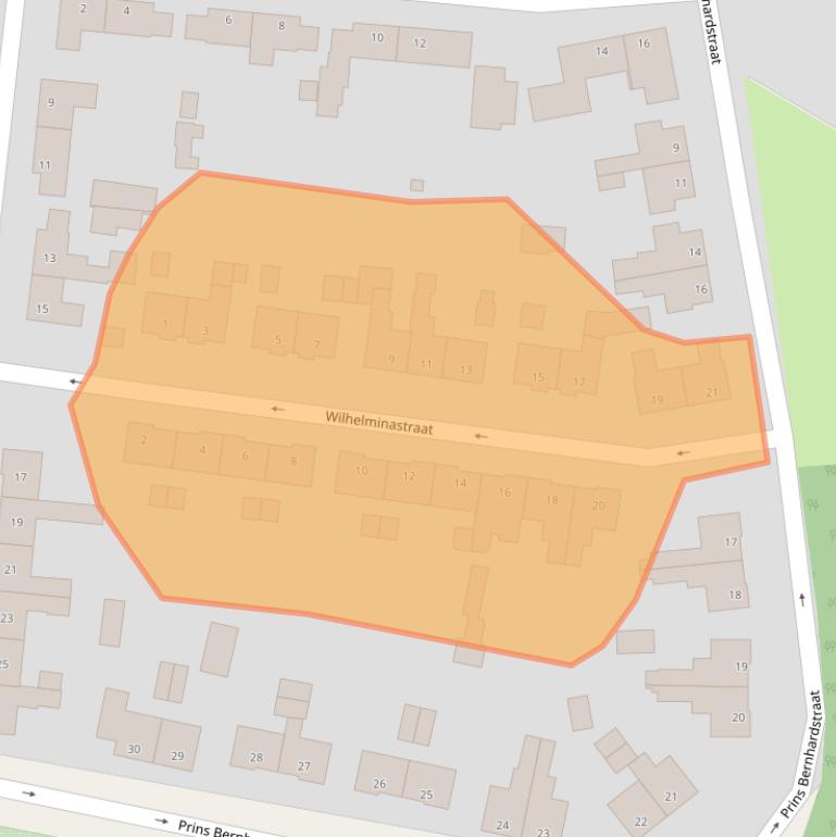 Kaart van postcodegebied 7081CS.